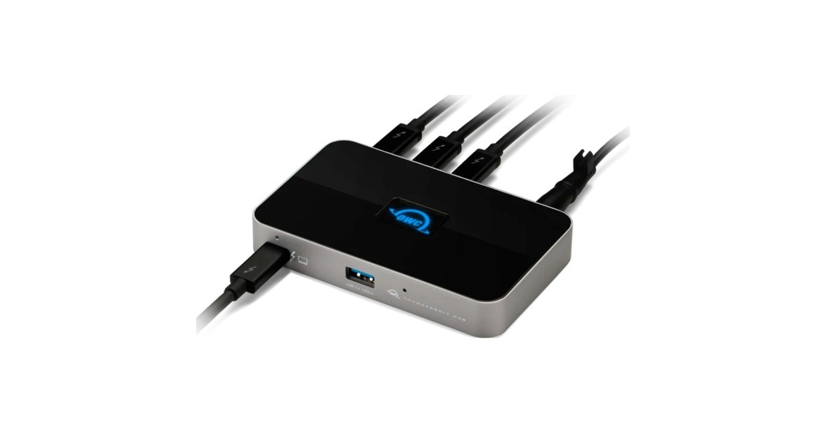 OWC Thunderbolt Hub, Dockingstation(grau/schwarz, Thunderbolt 4, USB-A)