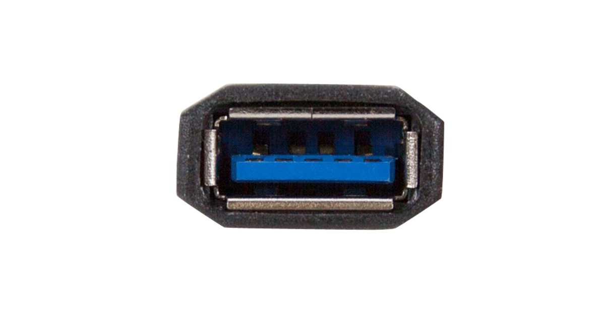 USB-A Buchse(schwarz, 13cm)