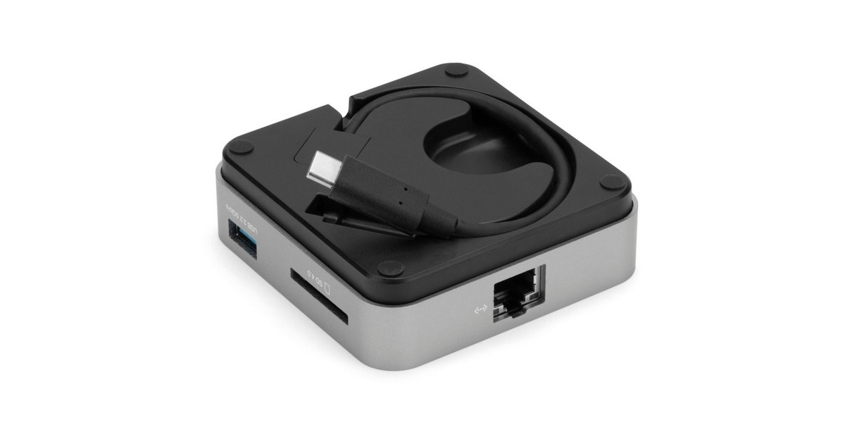 OWC USB-C Travel Dock E, Dockingstation(grau/schwarz, HDMI, USB-A, Gigabit LAN)