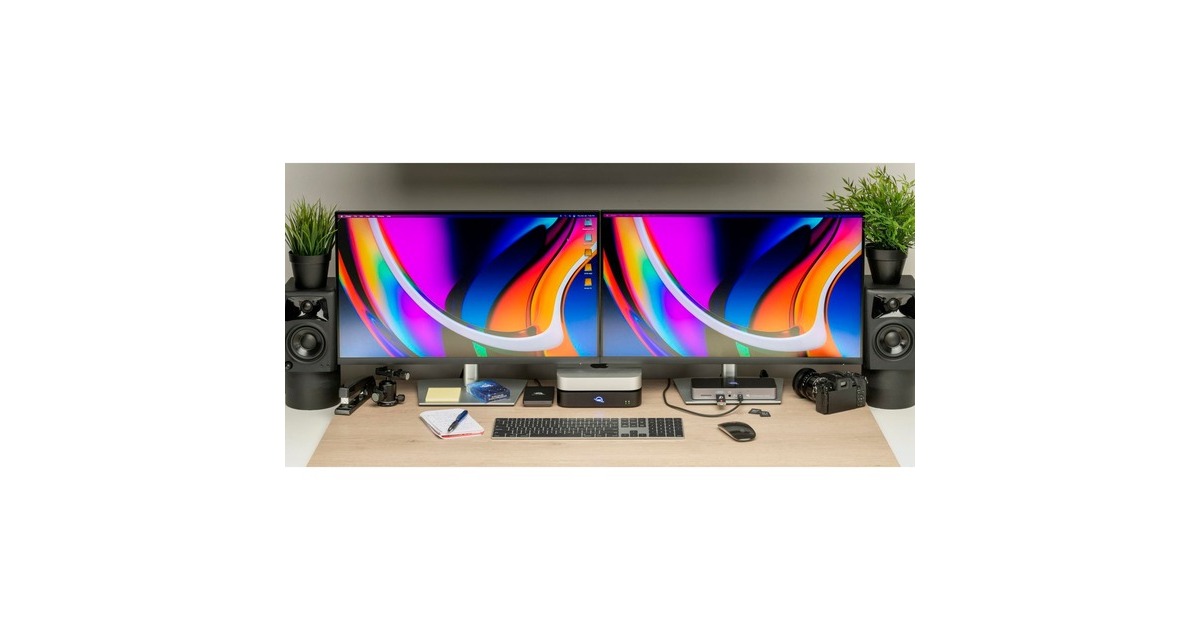 OWC miniStack STX, Thunderbolt 4, Laufwerksgehäuse(schwarz, Stapelbares Storage-Gehäuse mit Thunderbolt Hub Xpansion)