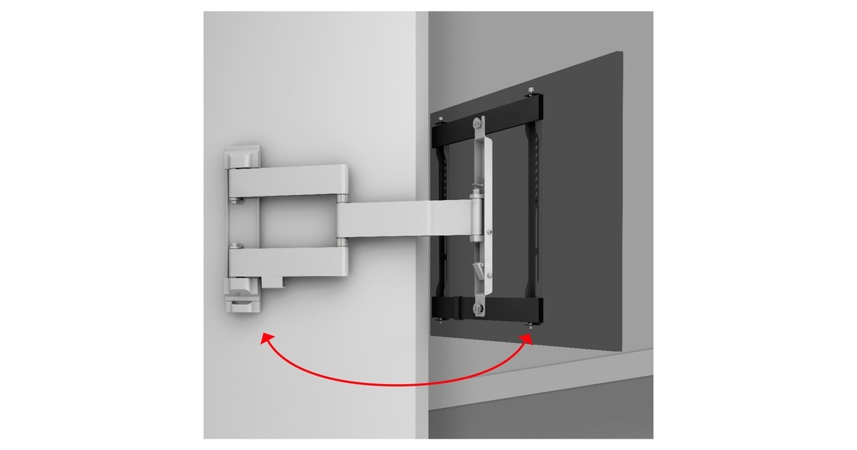 One for all TV-Wandhalterung Drehbar(schwarz/weiß)