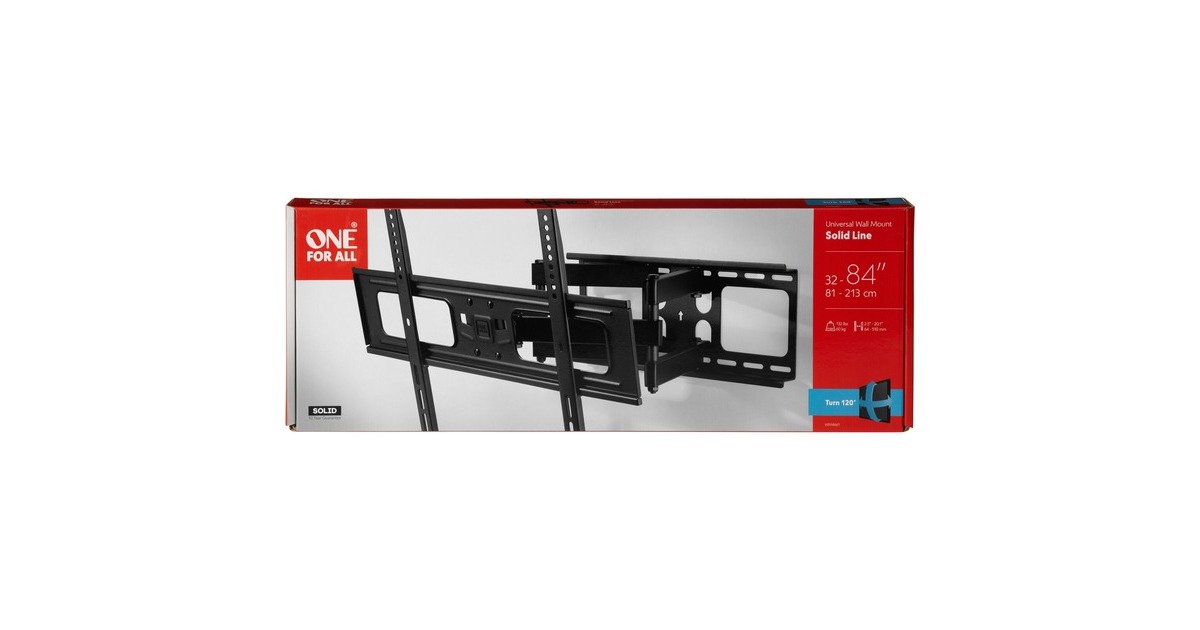 One for all TV-Wandhalterung Drehbar WM4661(schwarz)
