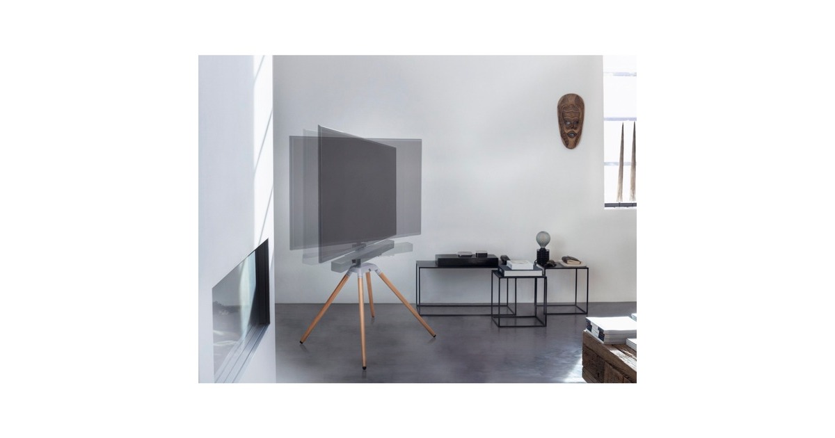 One for all Universal-TV-Ständer Quadpod, Halterung(silber/schwarz)