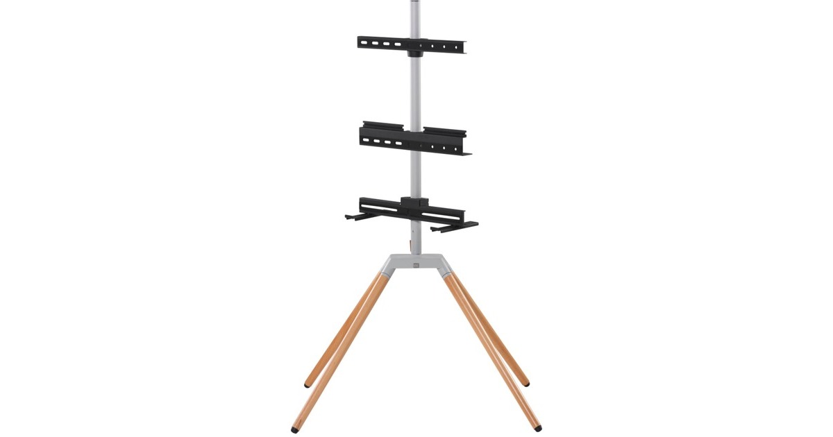 One for all Universal-TV-Ständer Quadpod, Halterung(silber/schwarz)