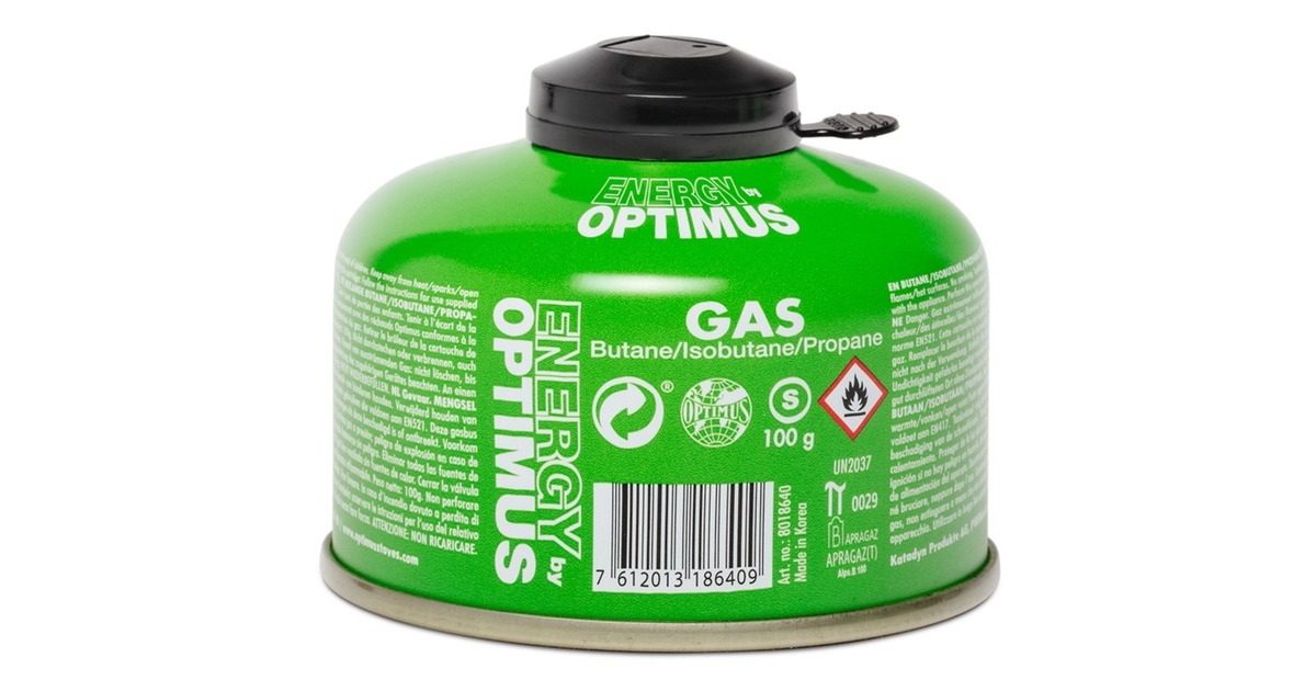 Optimus Gaskartusche 100g, Größe S(Butan/ Isobutan/ Propan)