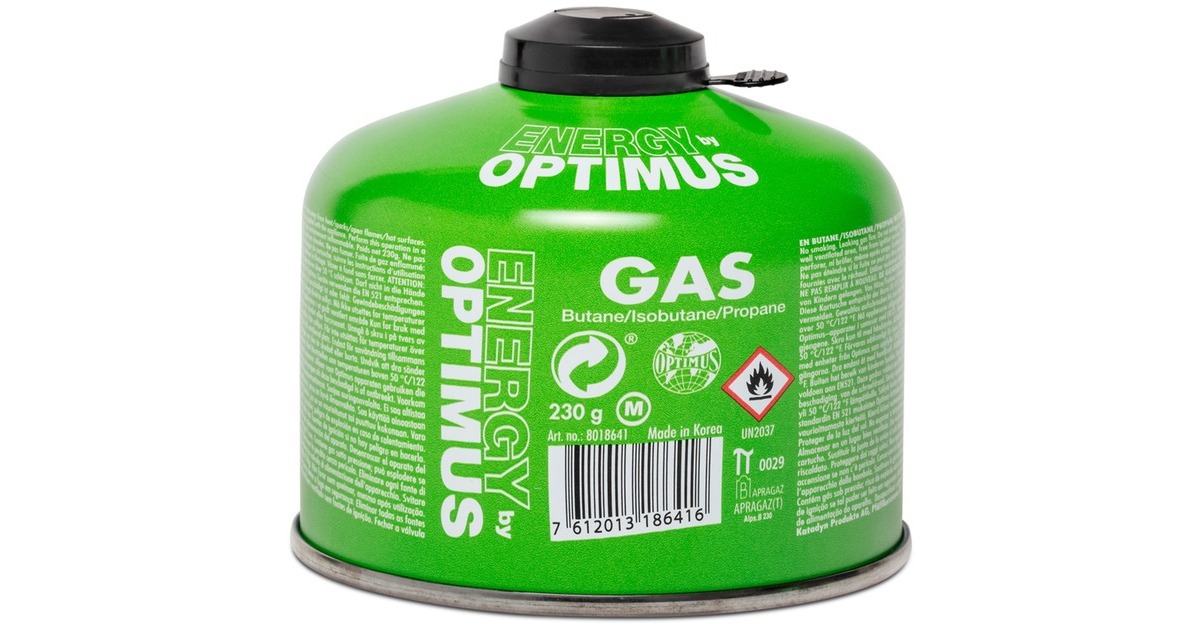 Optimus Gaskartusche 230g, Größe M(Butan/ Isobutan/ Propan)