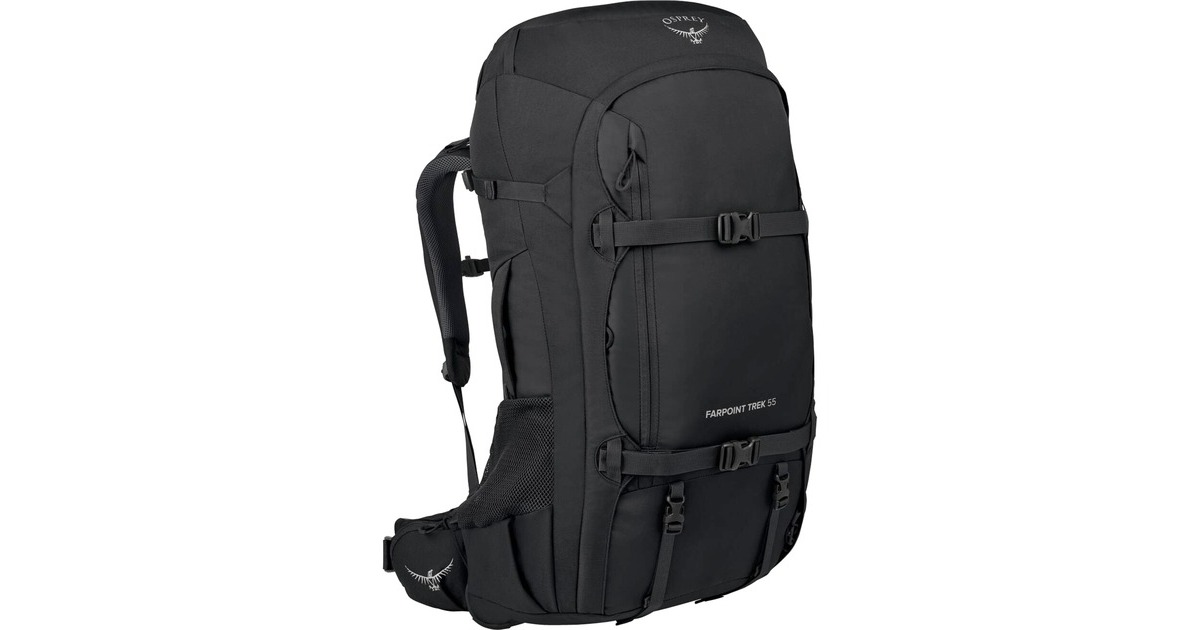 Osprey Farpoint Trek 55, Rucksack(schwarz, 55 Liter)