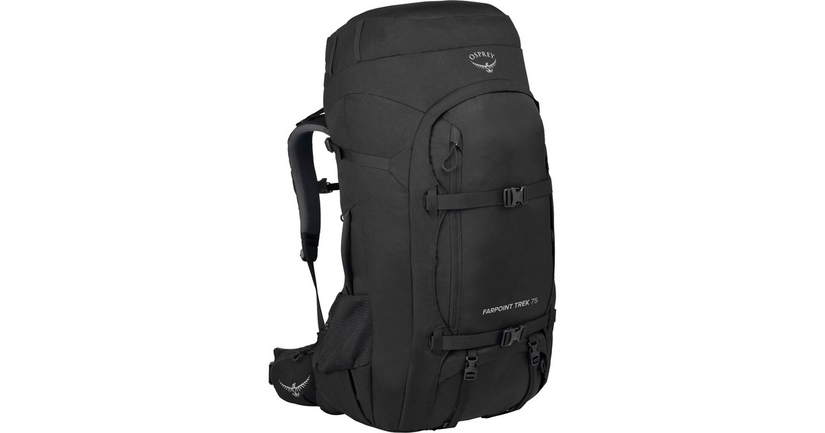 Osprey Farpoint Trek 75, Rucksack(schwarz, 75 Liter)