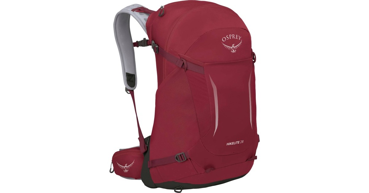 Osprey Hikelite 28, Rucksack(weinrot, 28 Liter, Größe M/L)