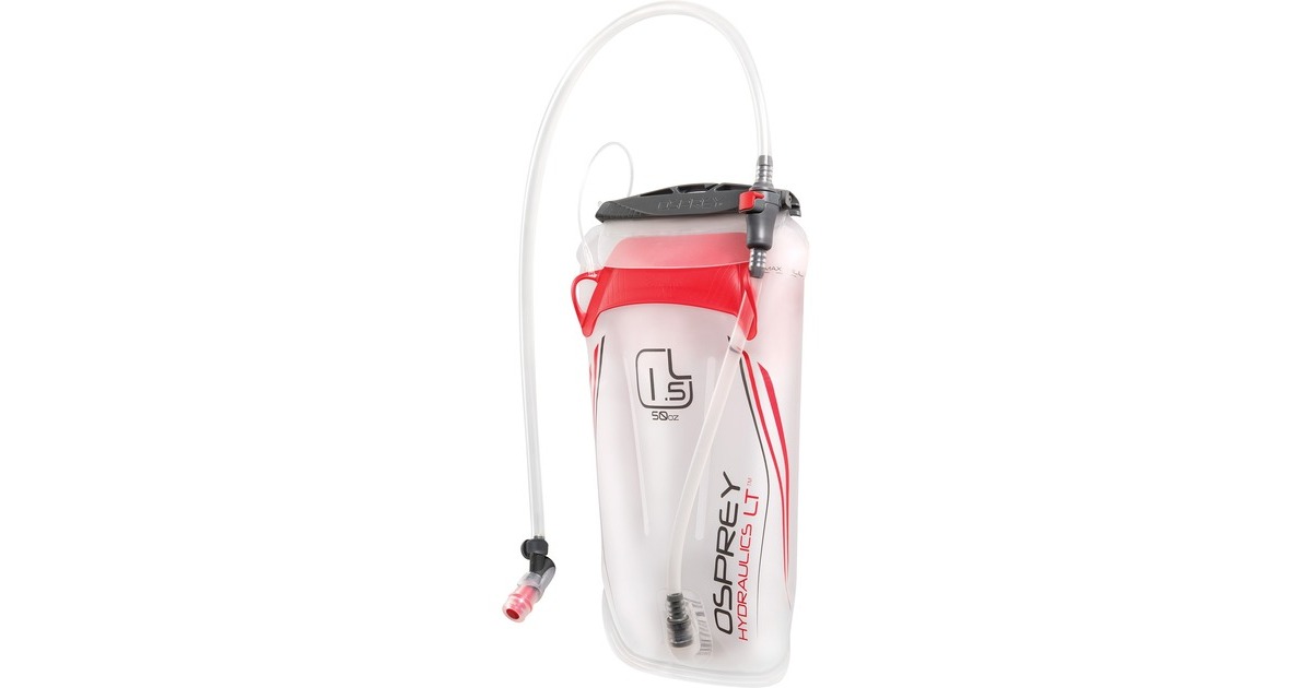 Osprey Hydraulics LT 1.5L Reservoir, Trinkflasche(weiß/rot)