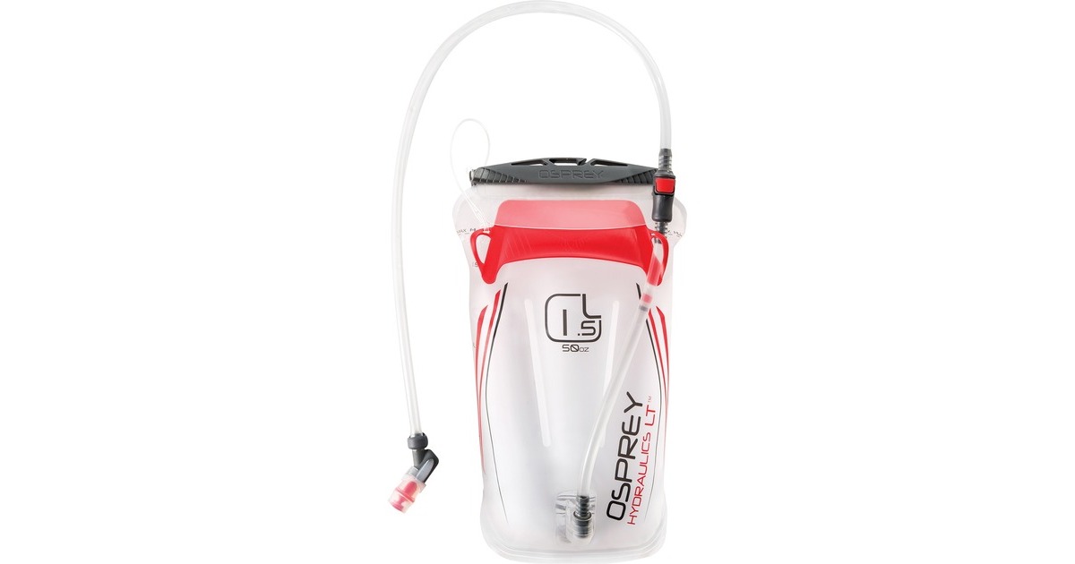 Osprey Hydraulics LT 1.5L Reservoir, Trinkflasche(weiß/rot)