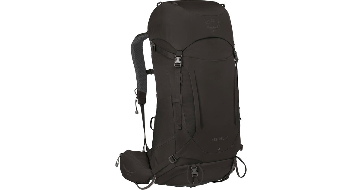 Osprey Kestrel 38, Rucksack(schwarz, 38 Liter, Größe L/XL)