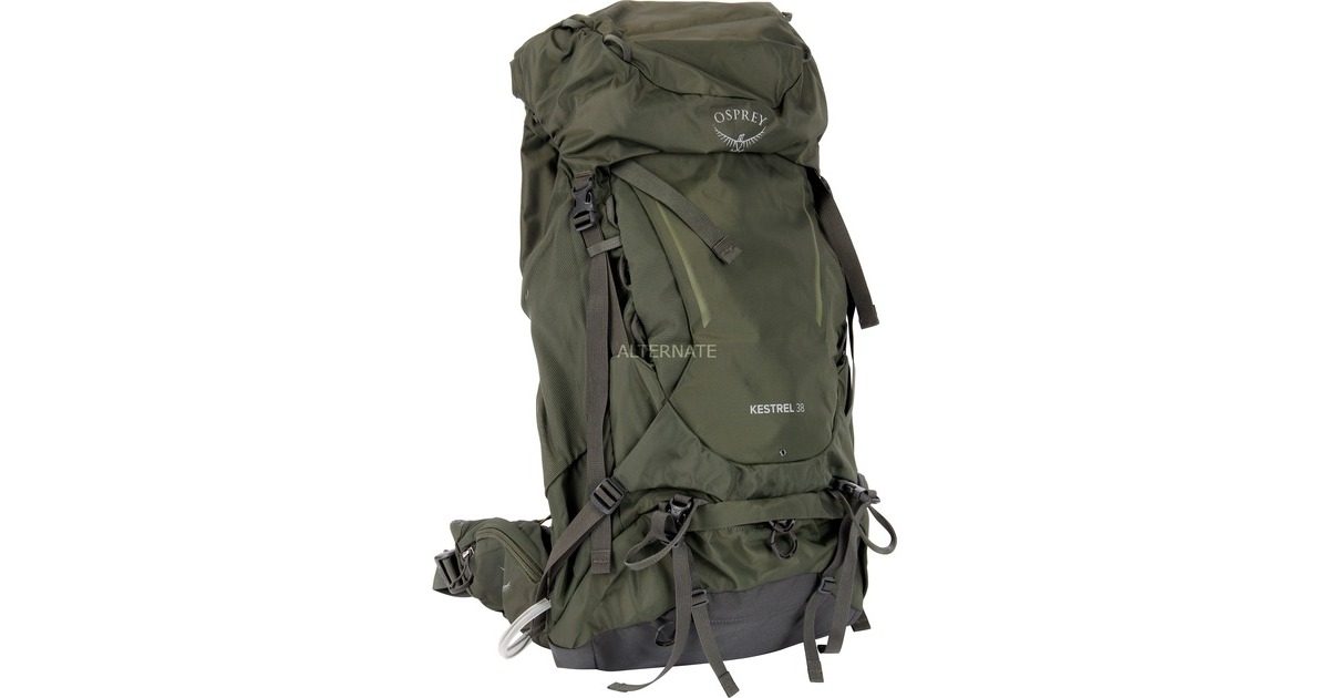 Osprey Kestrel 38, Rucksack(grün, 36 Liter, Größe S/M)