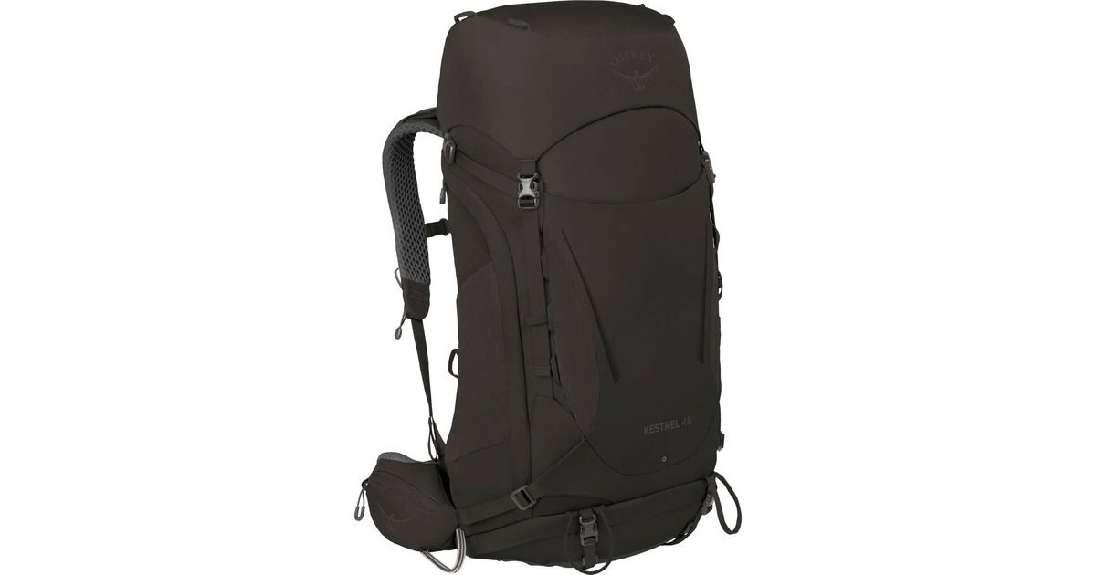 Osprey Kestrel 48, Rucksack(schwarz, 48 Liter, Größe L/XL)