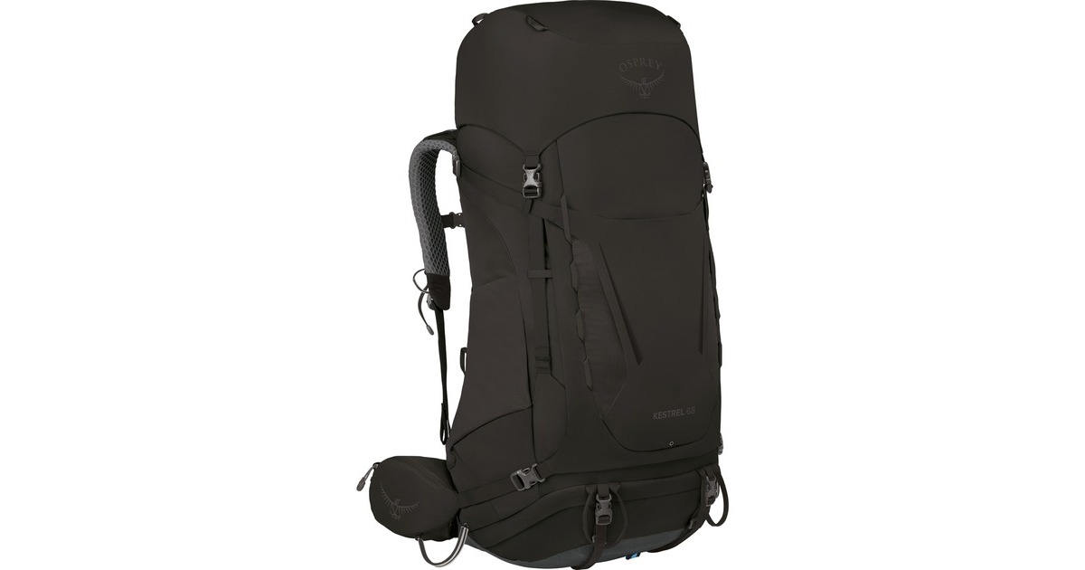 Osprey Kestrel 68 , Rucksack(schwarz, 66 Liter / GrößeS/M )