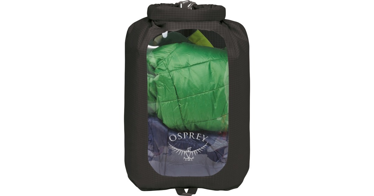 Osprey Ultralight Drysack 12 mit Sichtfenster, Packsack(schwarz)