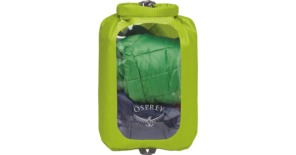 Osprey Ultralight Drysack 12 mit Sichtfenster, Packsack(grün)