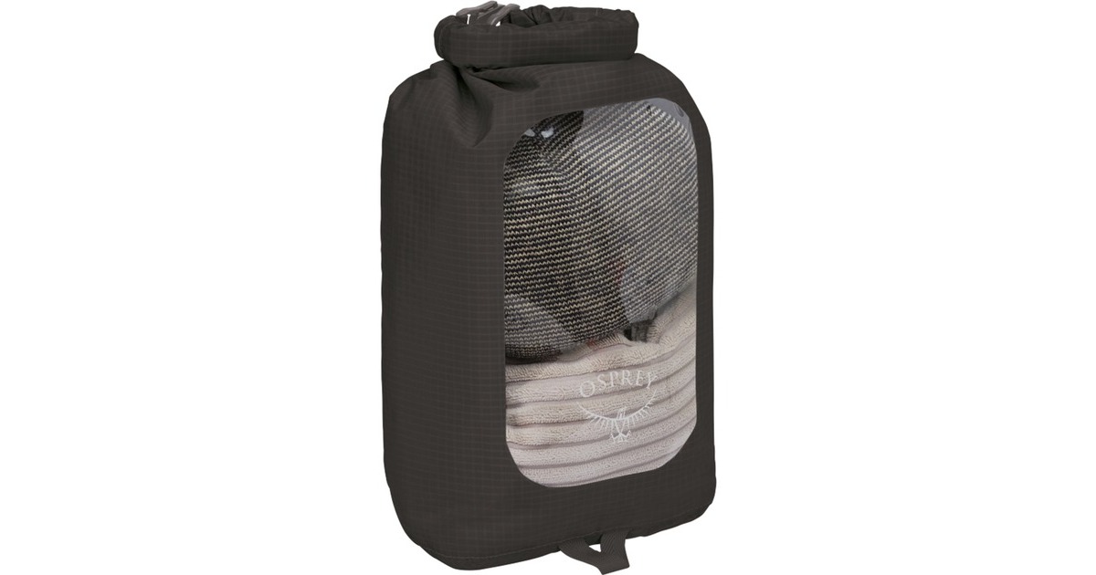 Osprey Ultralight Drysack 6 mit Sichtfenster, Packsack(schwarz)