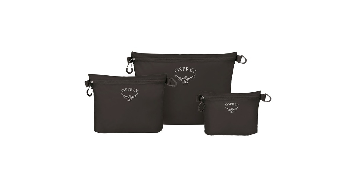 Osprey Ultralight Zipper Sack Set, Tasche(schwarz, März 2023)