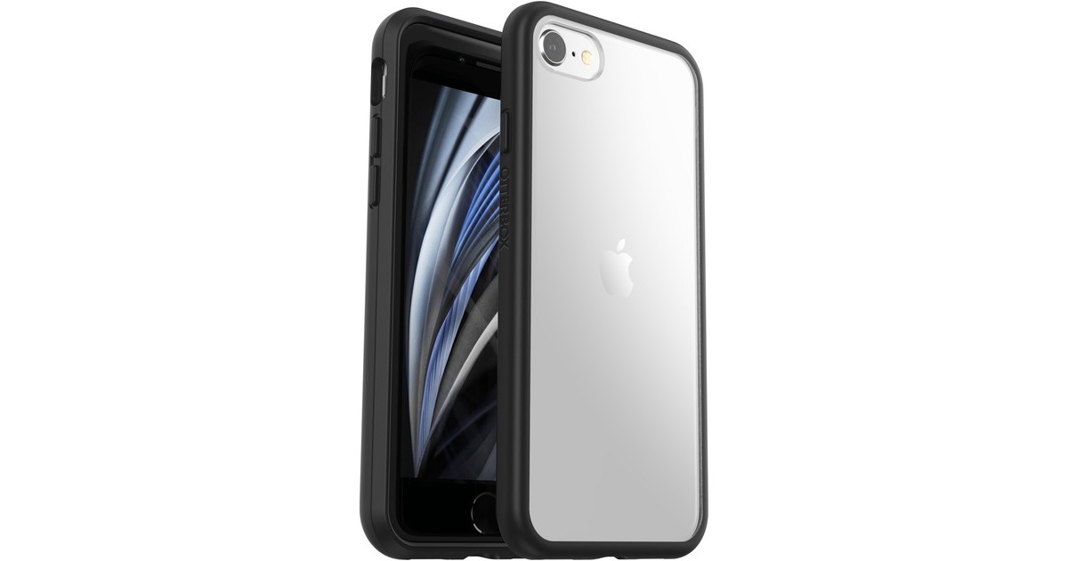 Otterbox React, Handyhülle(transparent/schwarz, iPhone SE (3./2.Generation), iPhone 8/7)