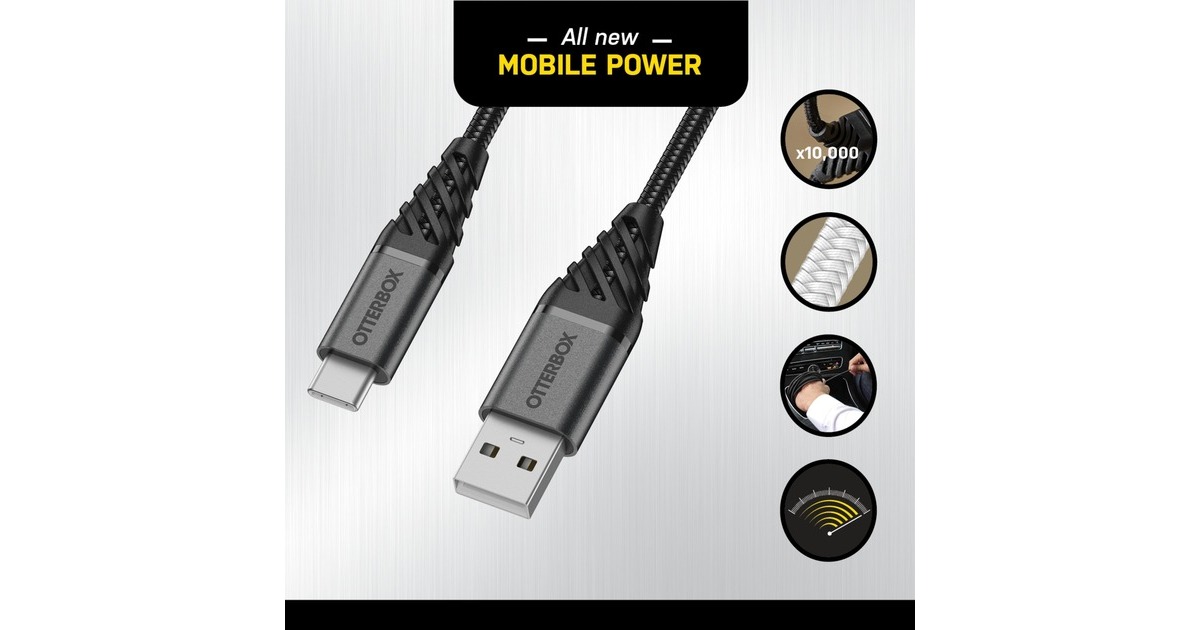 USB-C Stecker(schwarz, 1 Meter, PD, gesleevt)