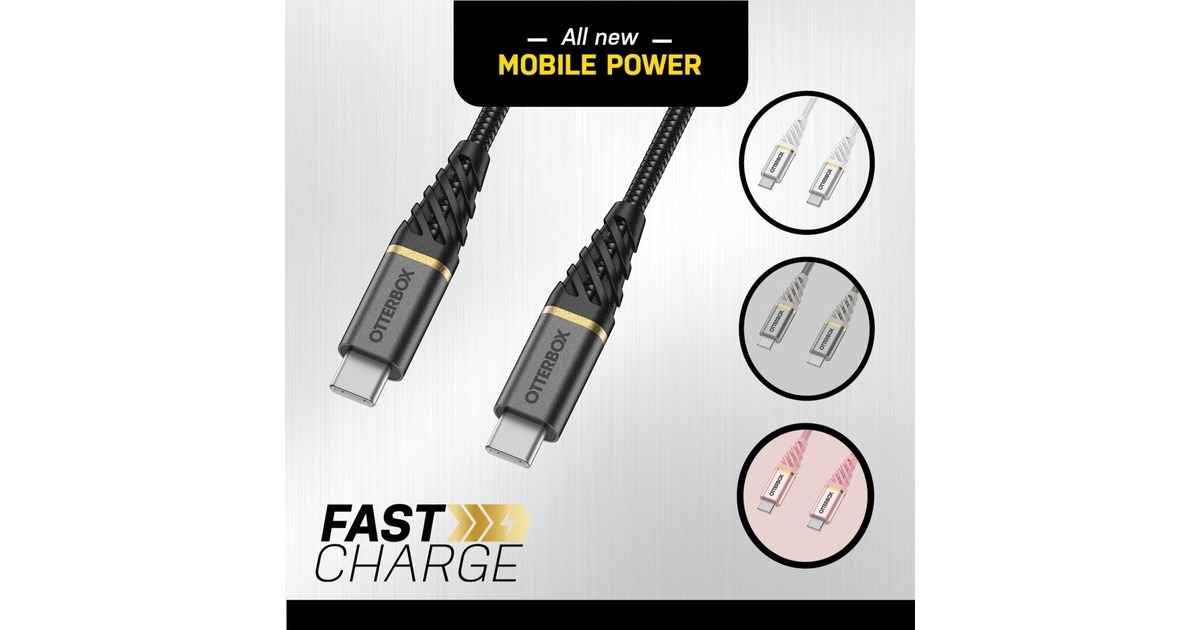 USB-C Stecker(schwarz, 1 Meter, PD, gesleevt)