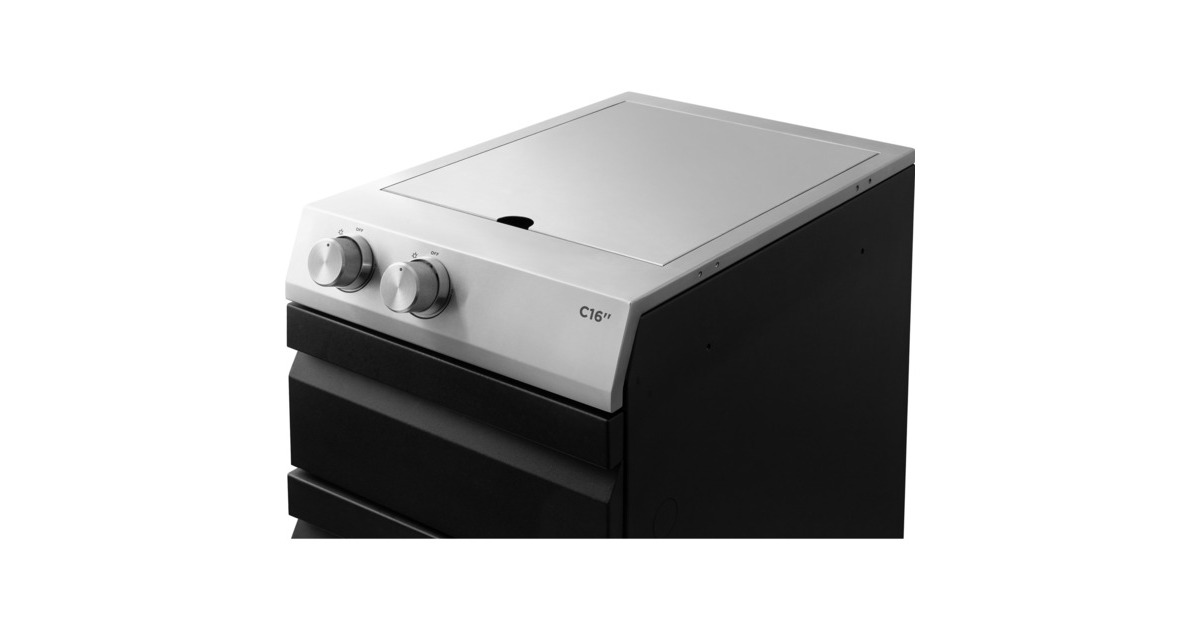 Otto Wilde Grillers Kochfeld C16 Add On, 1 Schublade, Gaskocher(schwarz/edelstahl, für G32 Connected, G32 Smart)