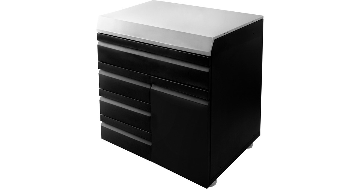 Otto Wilde Grillers S32 1 Tür / 4 Schubladen 490211, Schrank(schwarz)