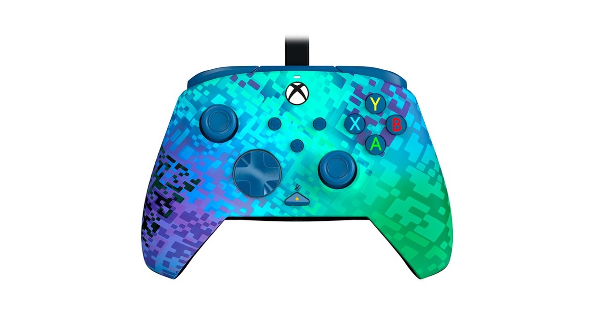 PDP Rematch Advanced Wired Controller - Glitch Green, Gamepad(grün/lila, für Xbox Series X|S, Xbox One, PC)