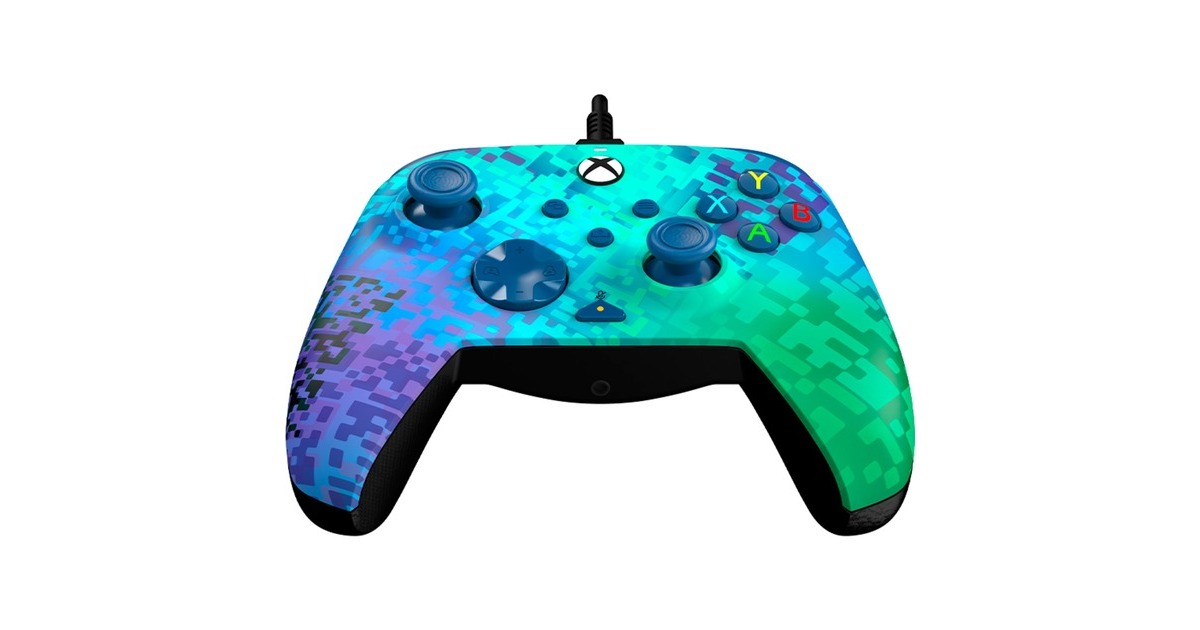 PDP Rematch Advanced Wired Controller - Glitch Green, Gamepad(grün/lila, für Xbox Series X|S, Xbox One, PC)