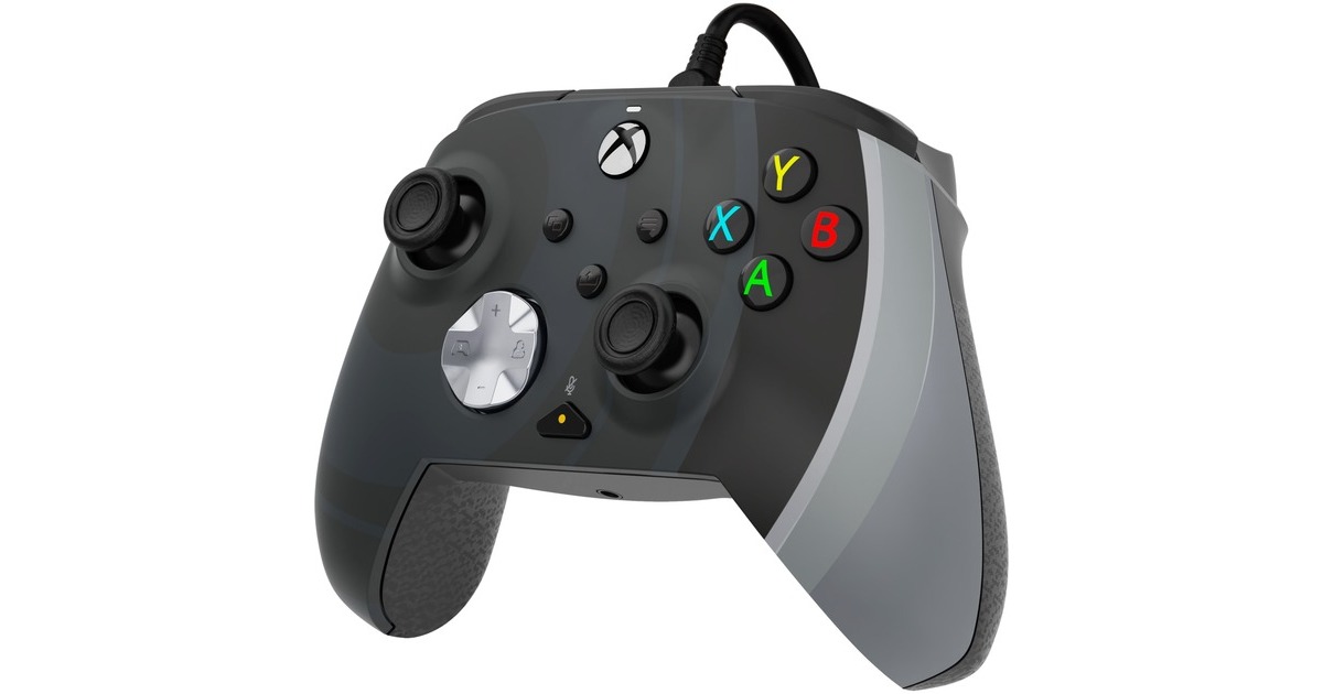 PDP Rematch Advanced Wired Controller - Radial Black, Gamepad(schwarz/grau, für Xbox Series X|S, Xbox One, PC)