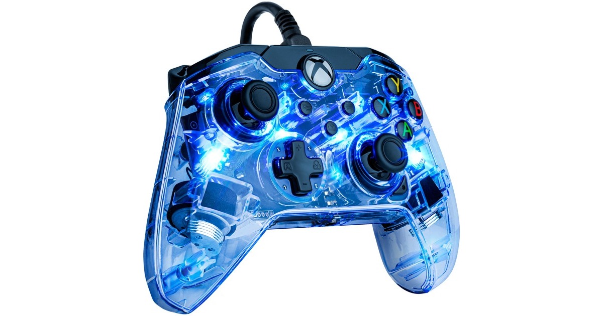 PDP Wired Controller - Afterglow, Gamepad(transparent, für Xbox Series X|S, Xbox One, PC)