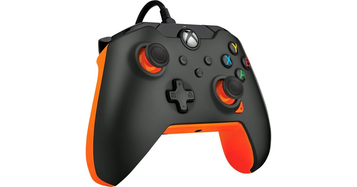 PDP Wired Controller - Atomic Black, Gamepad(schwarz/orange, für Xbox Series X|S, Xbox One, PC)
