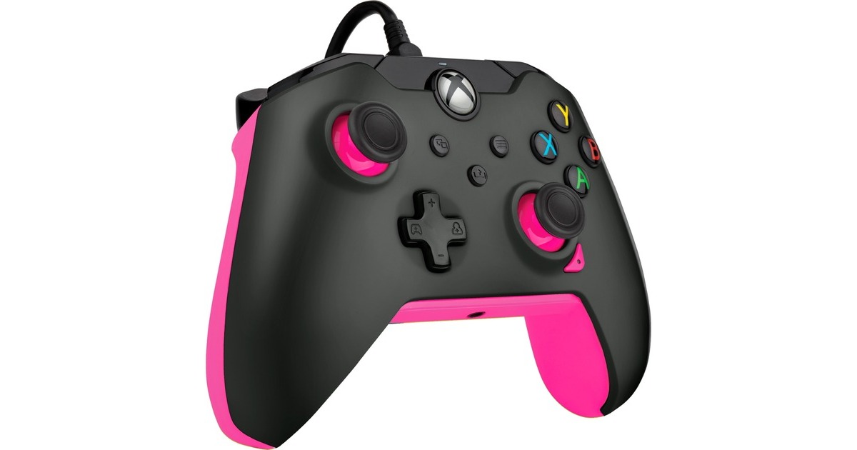 PDP Wired Controller - Fuse Black, Gamepad(schwarz/pink, für Xbox Series X|S, Xbox One, PC)