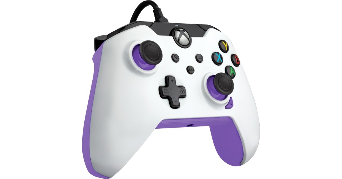 PDP Wired Controller - Fuse White, Gamepad(weiß/lila, für Xbox Series X|S, Xbox One, PC)