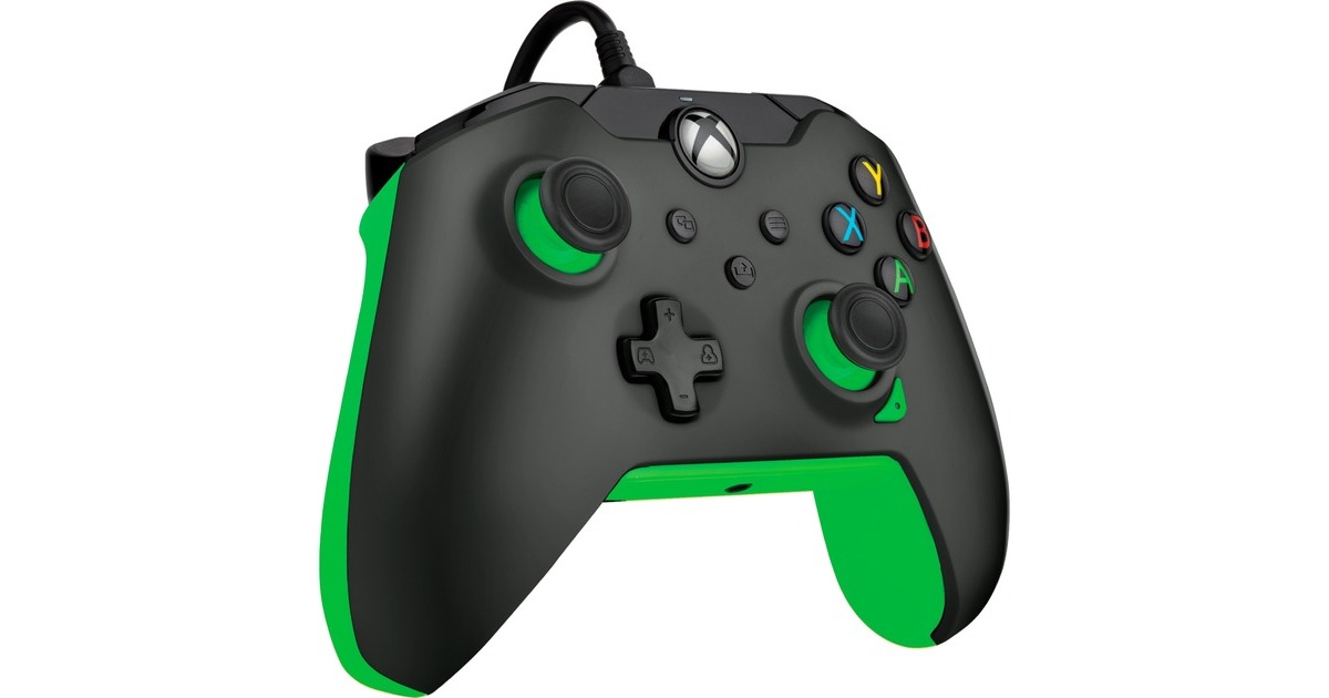 PDP Wired Controller - Neon Black, Gamepad(schwarz/grün, für Xbox Series X|S, Xbox One, PC)