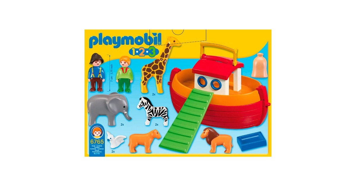 PLAYMOBIL 6765 1.2.3 Meine Mitnehm-Arche Noah, Konstruktionsspielzeug