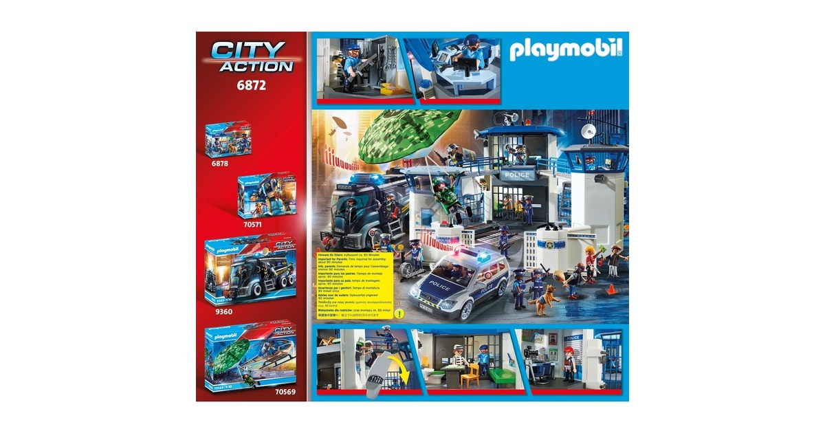 PLAYMOBIL 6872 City Action Polizei-Kommandozentrale mit Gefängnis, Konstruktionsspielzeug PLAYMOBIL 6872 City Action Polizei-Kommandozentrale mit Gefängnis, Konstruktionsspielzeug