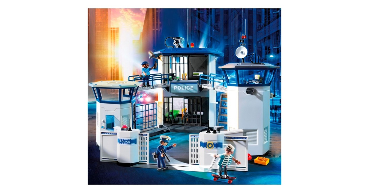 PLAYMOBIL 6872 City Action Polizei-Kommandozentrale mit Gefängnis, Konstruktionsspielzeug PLAYMOBIL 6872 City Action Polizei-Kommandozentrale mit Gefängnis, Konstruktionsspielzeug