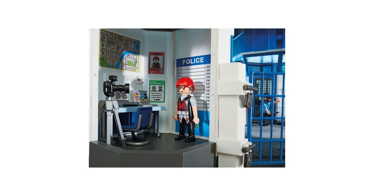 PLAYMOBIL 6872 City Action Polizei-Kommandozentrale mit Gefängnis, Konstruktionsspielzeug PLAYMOBIL 6872 City Action Polizei-Kommandozentrale mit Gefängnis, Konstruktionsspielzeug