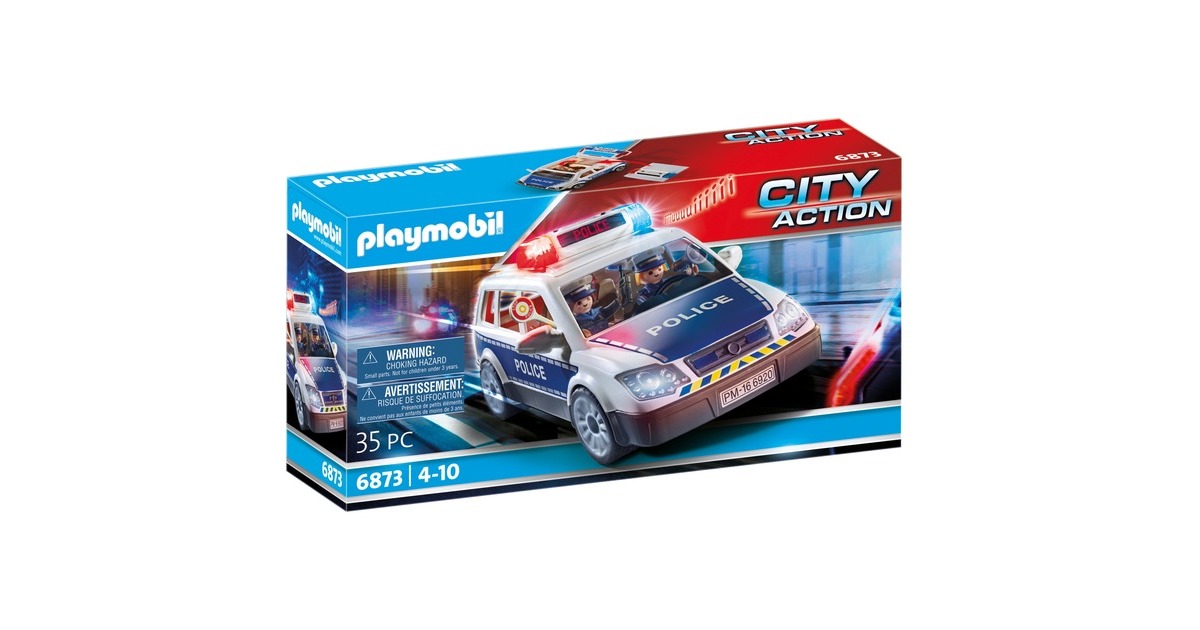 PLAYMOBIL 6873 City Action Polizei-Einsatzwagen, Konstruktionsspielzeug