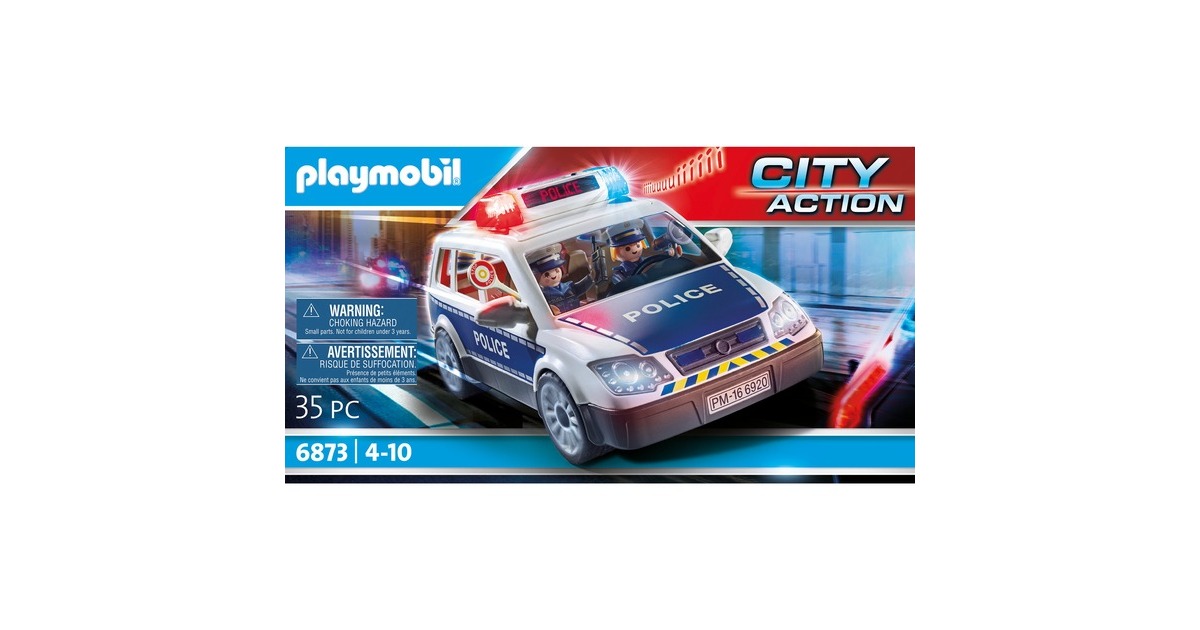 PLAYMOBIL 6873 City Action Polizei-Einsatzwagen, Konstruktionsspielzeug