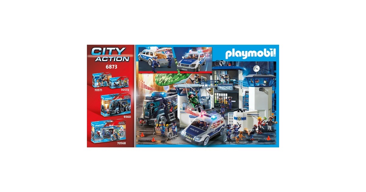 PLAYMOBIL 6873 City Action Polizei-Einsatzwagen, Konstruktionsspielzeug