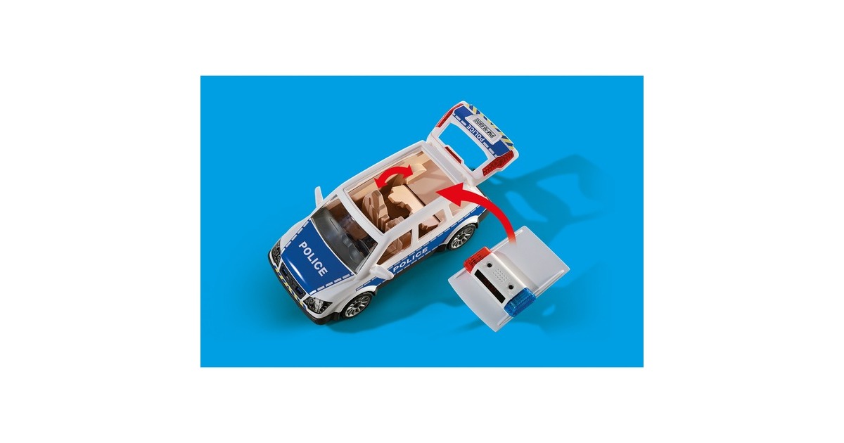 PLAYMOBIL 6873 City Action Polizei-Einsatzwagen, Konstruktionsspielzeug