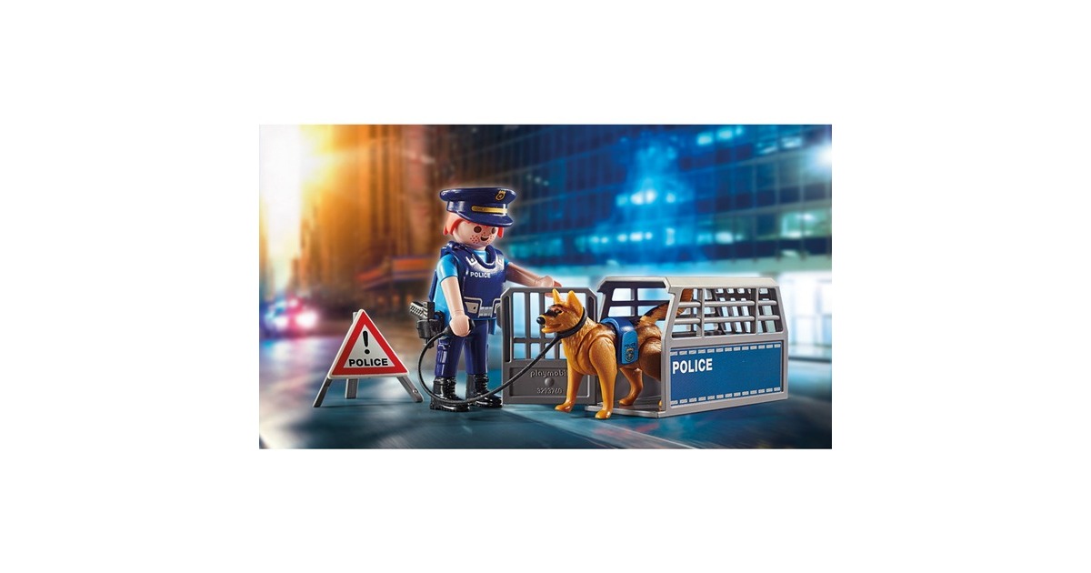 PLAYMOBIL 6878 City Action Polizei-Straßensperre, Konstruktionsspielzeug