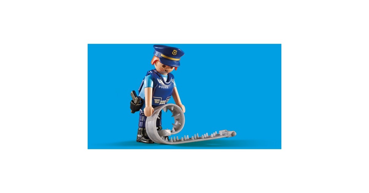 PLAYMOBIL 6878 City Action Polizei-Straßensperre, Konstruktionsspielzeug