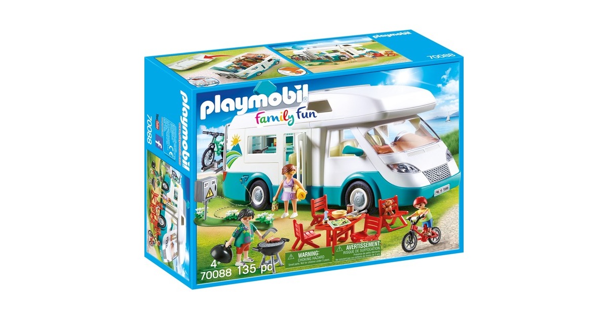 PLAYMOBIL 70088 Family Fun Familien-Wohnmobil, Konstruktionsspielzeug