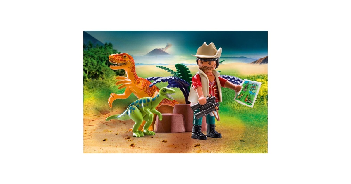 PLAYMOBIL 70108 Dino Rise Dino-Forscher zum Mitnehmen, Konstruktionsspielzeug