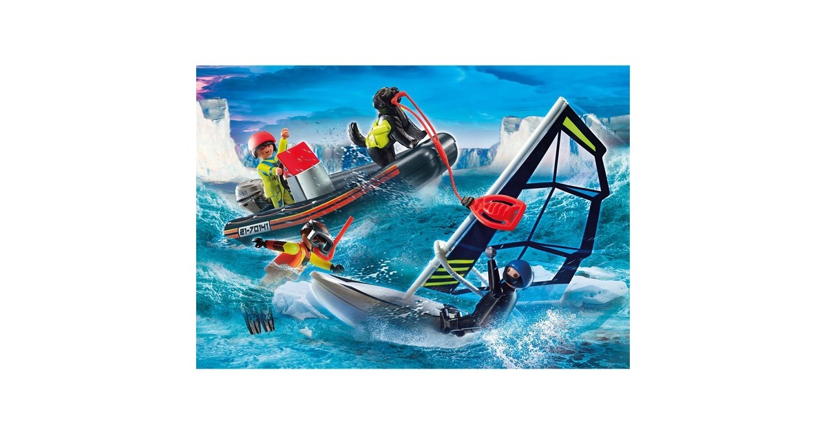 PLAYMOBIL 70141 City Action Seenot: Polarsegler-Rettung, Konstruktionsspielzeug