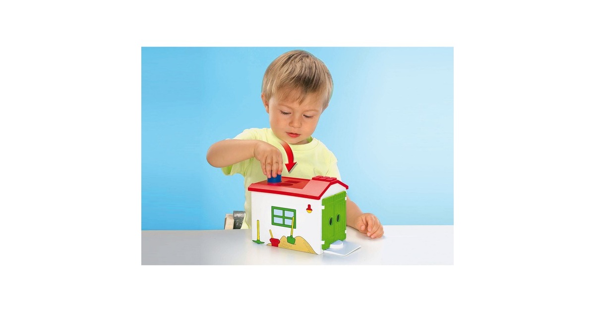 PLAYMOBIL 70184 1.2.3 LKW mit Sortiergarage, Konstruktionsspielzeug